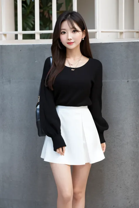 black dress white skirt　wife　30th Generation