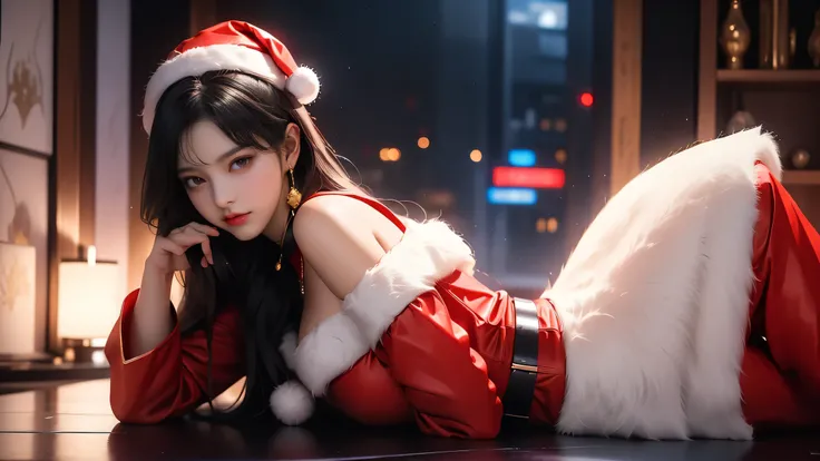 ((girl lying on stage)),( best quality))、(( excellent quality、8k、tmasterpiece:1.5))、The genitals are clear:1.2、 Perfect Body Beauty:1。4) wet skin、smile、Film texture、 photorealistic、 high image quality、1 person、Single、 High Hips 、 apparently 、(Thin face)、Gr...