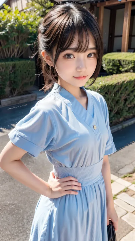  Japanese,  1 girl, ,  Famous Japanese Idol ,  1 cute girl , Very young face, masterpiece,  High Quality ,  is watching viewers, Small face, （Very small :1.8）