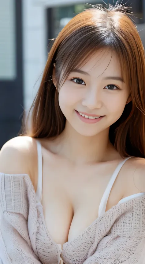 masterpiece,best quality,(Japanese girl),((Beautiful girl)),cleavage,(off shoulder:1.2),(perfect body beauty:1.2),(shy smile)