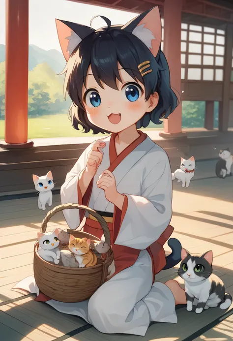 there is a small 子cat sitting in a basket on the floor, cat, かわいいcat photo, finance,  monster,  has two cute blue eyes , Shrine maiden, cute 子cat, かわいいcat, 子cat, a かわいいcat,  has adorable eyes , catのソラ, the cutest 子cat ever, an adorable 子cat, Ahhh