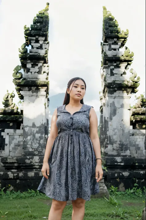 indonesia plump woman, in bali , 