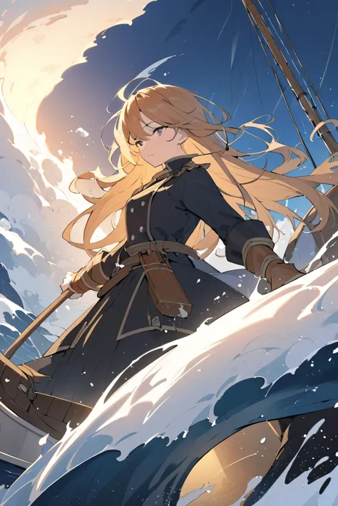 Personality and Spirit:Resilient and Courageous: She embodies the strength and determination of sailors who face rough seas and the challenges of whaling. She doesn’t shy away from hard work or danger.
Adventurous: Drawn to the thrill of exploration, she i...