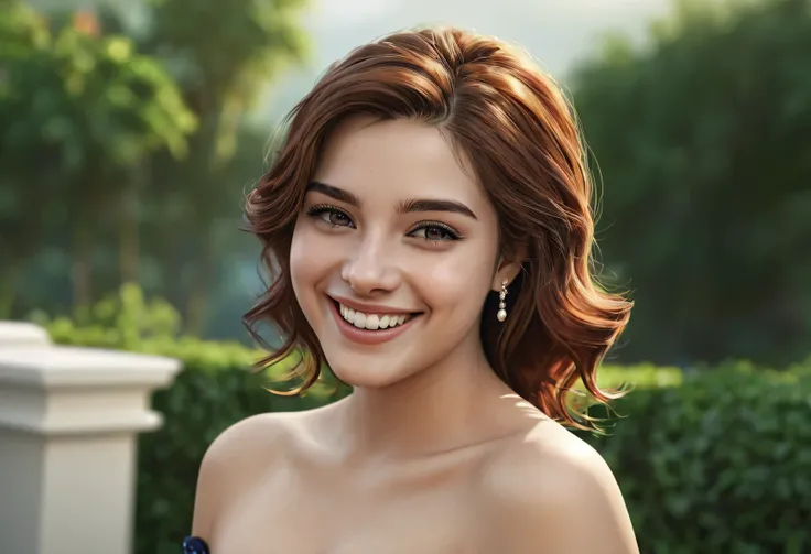 best quality, masterpiece, ultra high res, photorealistic, 1girl, offshoulder, smile