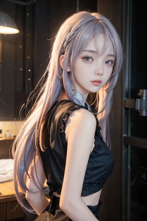 Masterpiece, 1 Beautiful Girl, Detailed Eyes, beautiful Eyes, Top Quality, Ultra High Resolution, (Reality: 1.4), Original Photo, 1Girl, Cinematic Lighting, Korean, Asian Beauty, Korean idol star, Very Beautiful, Beautiful Skin, Slender, Body Facing Front,...