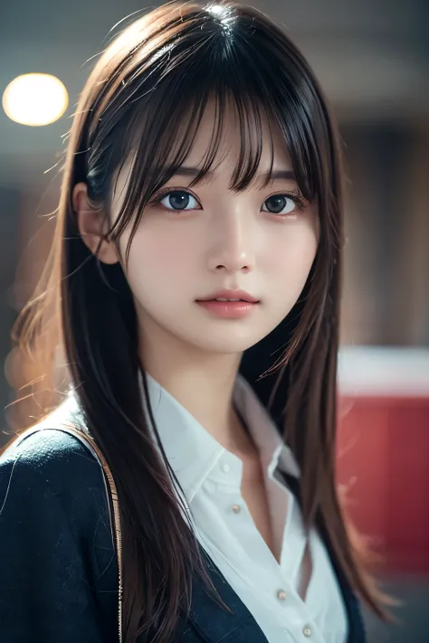 1girl in, (Wear casual fashion:1.2), (Raw photo, Best Quality), (Realistic, Photorealsitic:1.4), masutepiece, Extremely delicate and beautiful, Extremely detailed, 2k wallpaper, amazing, finely detail, the Extremely Detailed CG Unity 8K Wallpapers, Ultra-d...