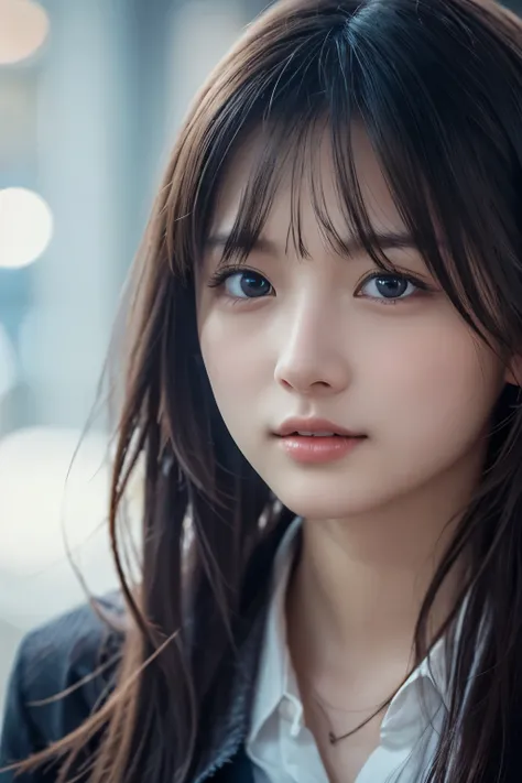 1girl in, (Wear casual fashion:1.2), (Raw photo, Best Quality), (Realistic, Photorealsitic:1.4), masutepiece, Extremely delicate and beautiful, Extremely detailed, 2k wallpaper, amazing, finely detail, the Extremely Detailed CG Unity 8K Wallpapers, Ultra-d...