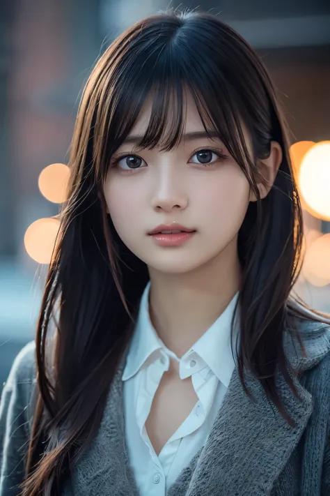 1girl in, (Wear casual fashion:1.2), (Raw photo, Best Quality), (Realistic, Photorealsitic:1.4), masutepiece, Extremely delicate and beautiful, Extremely detailed, 2k wallpaper, amazing, finely detail, the Extremely Detailed CG Unity 8K Wallpapers, Ultra-d...