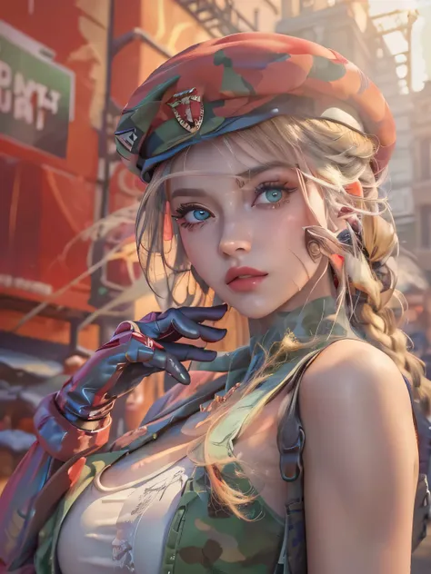 "(exquisitely detailed CG unity 8k wallpaper, masterpiece-quality with stunning realism), (best illumination, best shadow), (best quality), (elegant style:1.2), Arti modern anime. angled view, heroic pose, closeup full body portrait of stunningly beautiful...