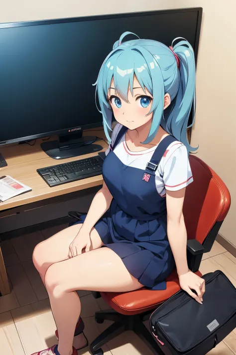 Anime girl sitting at desk with laptop, From the TV anime,  Cute Girl Anime Visual , Today&#39;s anime stills,  in, アニメinは, Anya from Spy Family,  Sankaku Complex Anime Images , as an anime character,  Official Studio Anime Still Images , アニメ映画inは, Officia...