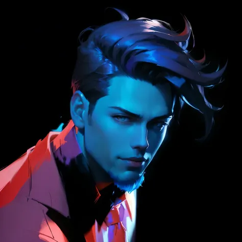 there is a man with a tie and a shirt on, portrait of jughead jones, ross tran!!!, vibrant fan art, nielly, ross tran style, fan art, rick dai, digital painted, in style of digital illustration, in the style of ross tran, digital paining, digital matt pain...