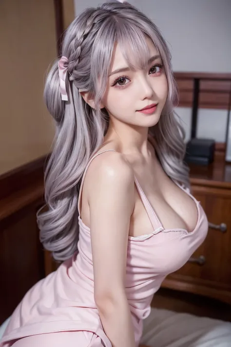 masterpiece, 8k, photo realistic ,  realistic , 非常に  Details,  super high res, ///1 person,  most beautiful, 20 years old , ( sexy,  Japanese idol with long eyelashes), (Gray Hair:1.2),///  Human Details Shiny Skin ,  Detailsな肌 , Beautifully  Details face,...