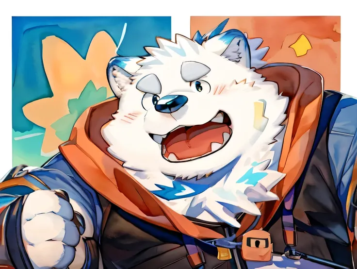 Scribble Wolf face, ((cute)), anthro (Wolf), ( greyish black fur :1.2), comic style , white beard, White abdomen, (Knight Outfit , long red cherry colored cloak by Arashi Takemoto), (close:1.5), Arashi Takemoto made , Milky Tiger Kamyuel , by mil...