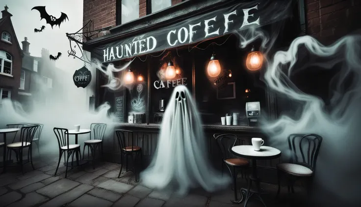 GhostlyStyle,  a haunted coffee cafe