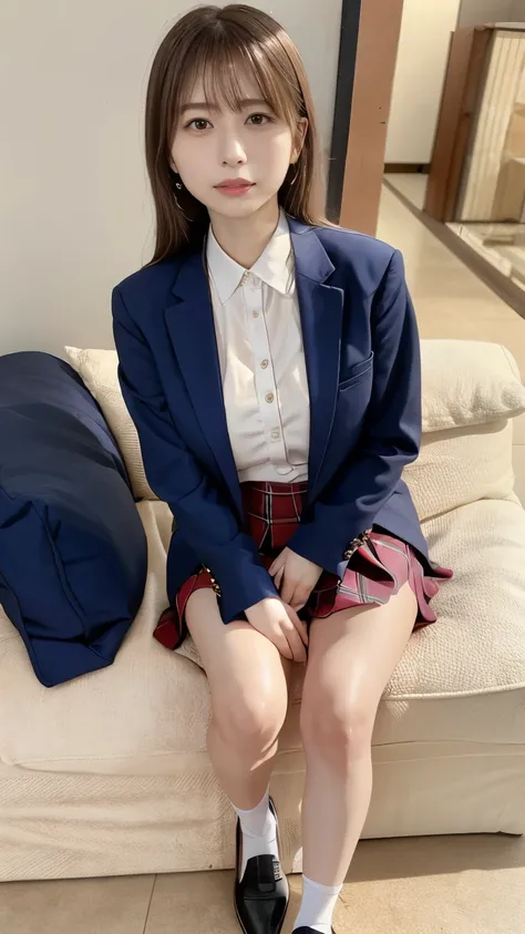  Actual 8K High Definition Image Quality 、A room with Japanese New Year decorations、Slender and cute high school student 、 saggy, firm, and big breasts、Wash your face cleanly 、 Apply Light Makeup 、Japanese high school girl in uniform （ navy blue jacket 、 w...