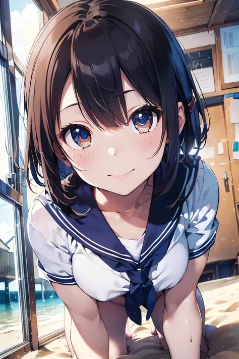 (extremely high quality artwork), (extremely detailed CG 8k), (masterpiece) ,(extremely cute girl), short, (innocent face), ((innocent smile)), shiny hair, (slim body), (small breasts), soft bust, ((finely detailed beautiful eyes)), (eyes with brightness),...