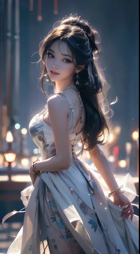 ((knee shot)), 8k, masterpiece, original photo, best quality, detail:1.2), ((Shot at random angles)), lifelike, Extremely detailed CG unified 8k wallpapers, depth of field, movie light, lens flare, Ray tracing, (extremely beautiful face, beautiful lips, be...