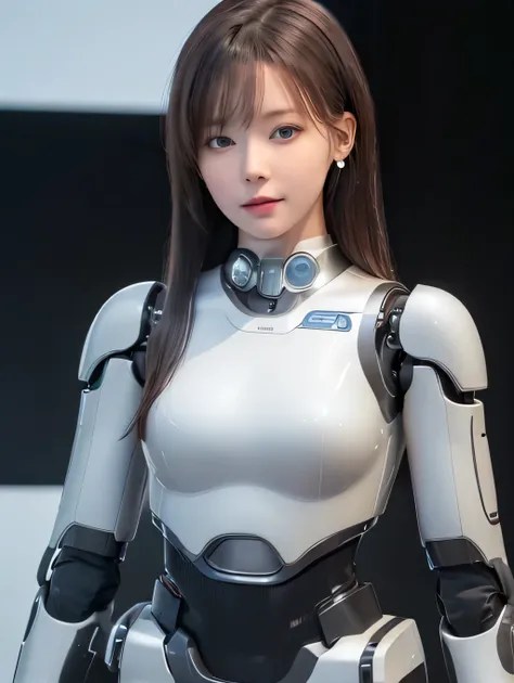 masterpiece, best quality, extremely detailed, (photorealistic:1.4), (RAW photo) (RAW photo) (8K, 4K, Best Quality, hight resolution, 超A high resolution:1.1), (masutepiece, Realistic, Photorealsitic:1.1), 1girl in, Japaese Cyborg girl,Plump , control panel...