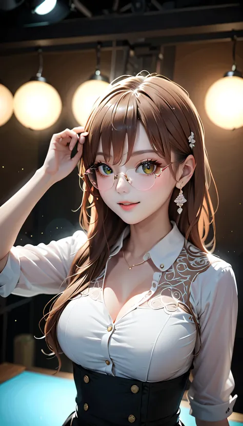 8k, On the table, original photo, best quality, Practical, Highly detailed CG Unity 8k wallpaper, Depth of writing boundaries, Movie Lighting, lens flare, Ray Tracing, (Very beautiful face, Beautiful lips, beautiful eyes), Faced with intricate details, ((V...