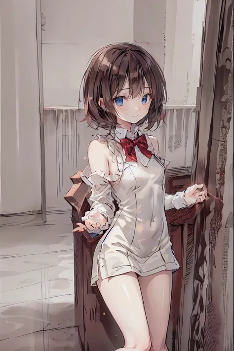 ( top quality ,masterpiece:1.3, super high res),( very detailed, caustics,8k),( realistic :1.4,RAW shooting),18 years old, Japanese , cute,  looking at the camera with a smile  ,blazer uniform, forward leaning position, waist up shot ,( focus on face :1.2)...