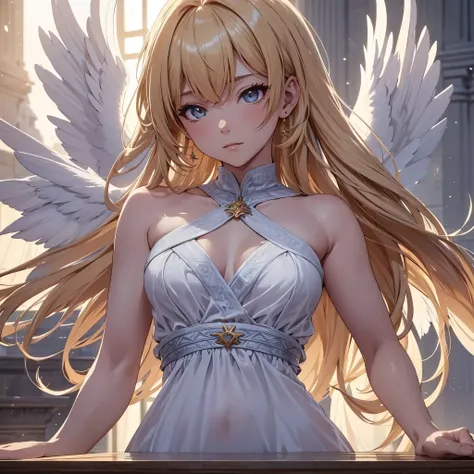 ((sur la table, meilleure qualité)), Visage délicat, fiche de conception de personnage，corps entier, proportion parfaite，riche en détails, Poses et expressions multiples, Très détaillé, Fille pratiquant les arts martiaux，gradient hair color，doré，Yeux délic...