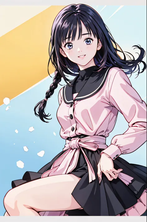 (8k、 top quality 、masterpiece:1.2)、( realistic 、 ultra-detailed、 super A high resolution、 1 girl、 floating in the water saw a beholder、 beautiful detailed face、smile、narrow、( slim waist) :1.3)、Winter clothes、、 skin texture、Floating Hair、 professional wri...