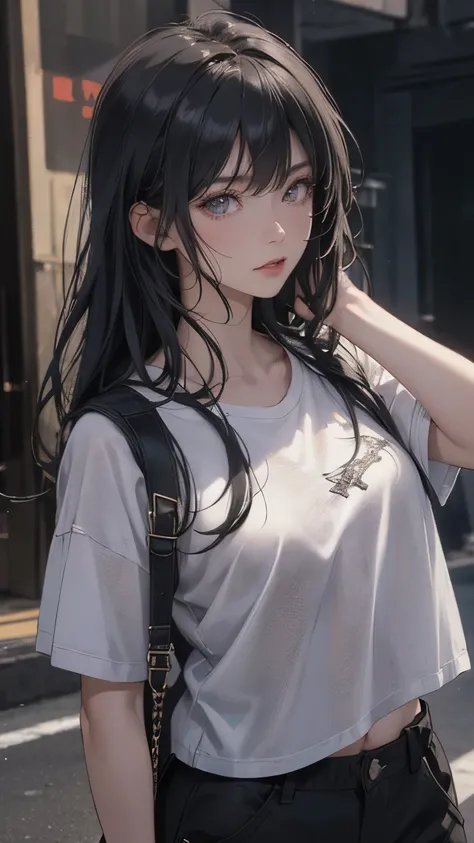 Upper body, (random badasses pose),(Highest image quality,(8k),(pierce look), ultra-realistic,best quality, long black hair, high quality, high definition, high quality texture,high detail, beautiful detailed,fine detailed,extremely detailed cg,detailed te...