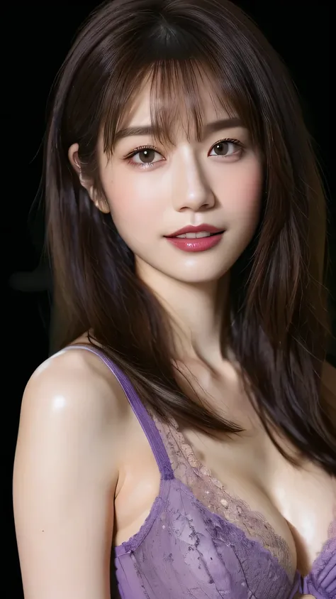 (8k、 Photorealistic :1.3、 Original photo、 top quality :1.2)、( super skinny body 、A woman with a thin, beautiful perfect figure :1.4)、(())、Beautiful appearance、((Light brown hair 、 long disheveled hair:1.1、 asymmetrical hair ))、 detailed eyes、 Beautiful det...