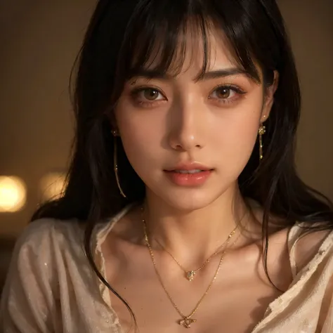 super high quality, 32K, original photo, ultra high resolution, Elegant Aesthetics , Absolute resolution , Surrealism, Perfect Face , Super Detailed Hair , Realistic Sharp Features , Perfect Symmetrical Eyes , Perfect Glamour Body , The Most...