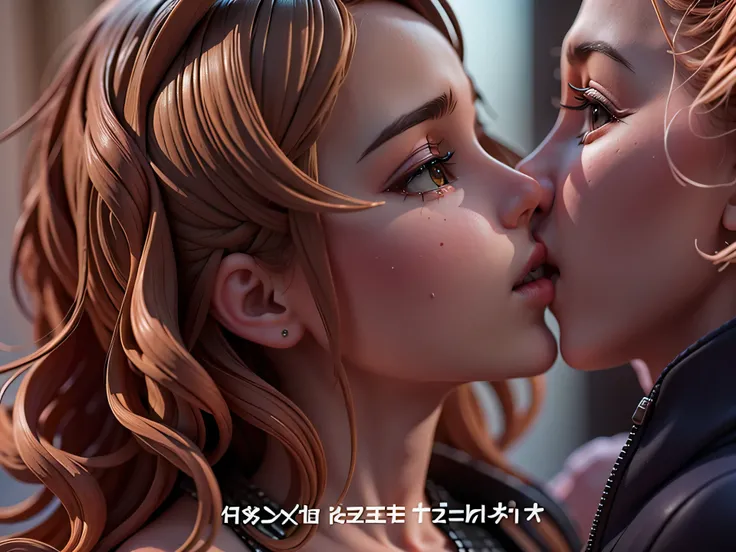 a close up of a person kissing a woman with a quote on it, women fighting men, reylo kissing, from avengers: endgame (2019), fighting each other, shot from movie, close-up fight, kissing each other, highlight scene of the movie, the kiss, with subtitles, f...