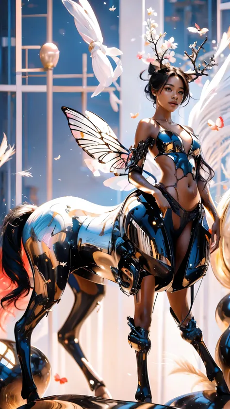 A team of superheroes to create an oversized wide-angle ， super depth of field ， Beautiful cinematic promotional illustrations with Hollywood master-level designs ， Distribute character materials with geometric shapes ，Multi-layer zoom ，Integrated 光线变化， mu...