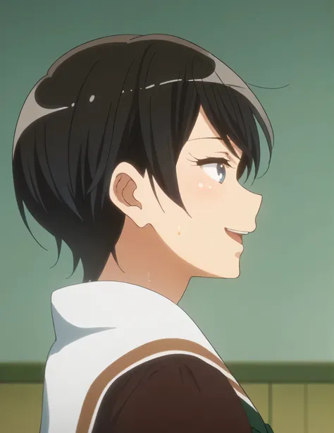 score_9, score_8_  up, score_7_  up, score_6_  up, score_5_  up,   Source_anime, rating_safe,  medium breasts,   One Girl  , alone, indoor, Gym,   medium breasts, suzuki mirei   ,   short hair,   Hair between eyebrows  ,   blue eyes, Judos Special Training...