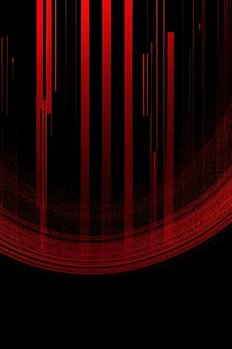 High quality, ultra detailed, Nothing OS, Black, Red, Wallpaper, abstract, shapes, glitch