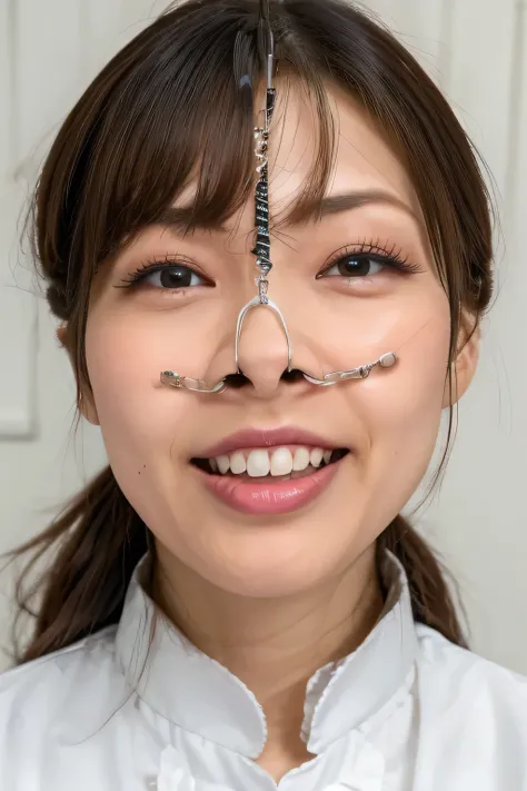 High Quality , super detailed , 最 High Quality , extremely detailed, beautiful, masterpiece,masterpiece, 最 High Quality , 1 mature woman, alone, What is, Japanese , Japanese mature mature,apron clothing , focus on face , focus on face , fa...