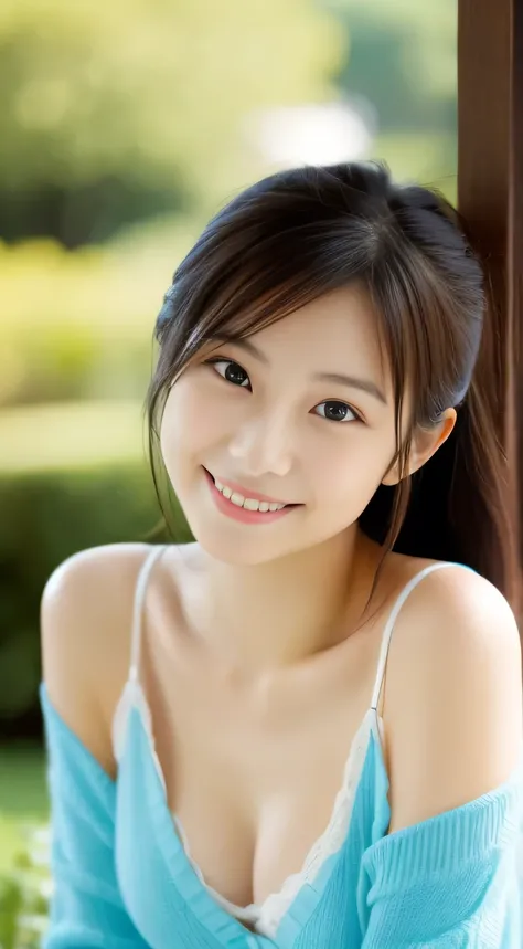 masterpiece,best quality,(Japanese girl),((Beautiful girl)),cleavage,(off shoulder:1.2),(perfect body beauty:1.2),(shy smile),From slightly above