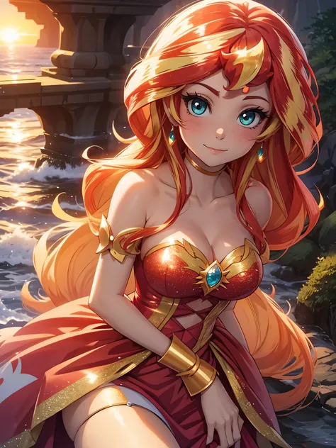 Sunset Shimmer as princess peach