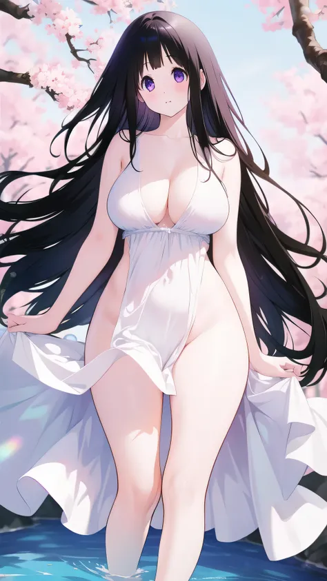 Chitanda，Completely naked，Very white skin， Big Breasts 