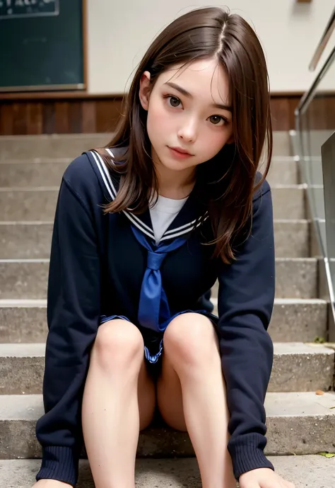 teens girl(​masterpiece:1.4)、(8K、realisitic、Raw photo、top-quality:1.4)、japanes、((Elementary school girl:1.3)), (1girl in)、beauitful face、(Real Face:1.4)、(Caramel hair、long:1.3)、Beautiful hairstyle、realisticeyes、Beautiful Detail Eye、(Real Skin:1.3)、Beautifu...