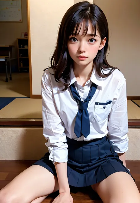 teens girl(​masterpiece:1.4)、(8K、realisitic、Raw photo、top-quality:1.4)、japanes、((Elementary school girl:1.3)), (1girl in)、beauitful face、(Real Face:1.4)、(Caramel hair、long:1.3)、Beautiful hairstyle、realisticeyes、Beautiful Detail Eye、(Real Skin:1.3)、Beautifu...