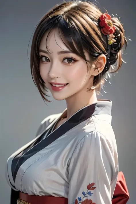 (1. beauty, Supermodel), ((full body shot)), (Perfect Anatomy), (top quality), 32k resolution, (realistic), High resolution UHD, (masterpiece :1.2)), (Improved quality), (Very beautiful face details), (top quality), ((wearing Japanese traditional costume p...