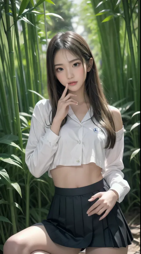 （ stand Pose:2.0）, （Stretch your legs：2.0）, （Height 2/3 is foot:2.0）, White Shiny Skin, elegant face, red lips, Natural wavy hair, slender figure, thin waist, beautiful hands, Narrow shoulders, One Girl, blunt bangs, hair over shoulder, long hair, slender ...