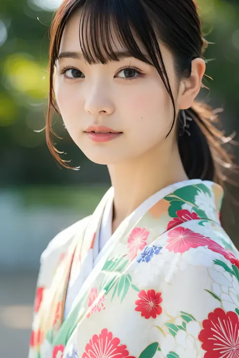 (8k, RAW photos, top quality , high res:1.1), (超 realisticな:1.4),( realistic, realistic:1.3),Japanese Beauty、kimono、(( upper body:1.3))
