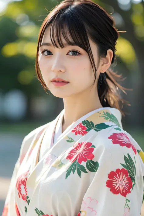 (8k, RAW photos, top quality , high res:1.1), (超 realisticな:1.4),( realistic, realistic:1.3),Japanese Beauty、kimono、(( upper body:1.3))