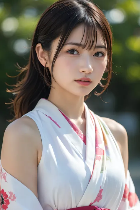 (8k, RAW photos, top quality , high res:1.1), (超 realisticな:1.4),( realistic, realistic:1.3),Japanese Beauty、kimono、(( upper body:1.3))