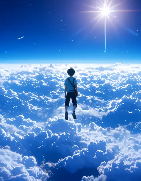  Image only of sky :1.5、summer sky,realistic,極めてrealistic,   extremely detailed ,increíblemente realistic,    high contrast realism    ,     high saturation realism   ,   bright colors ,   dramatic lighting   , attractive scenery ,    is at the top of the ...