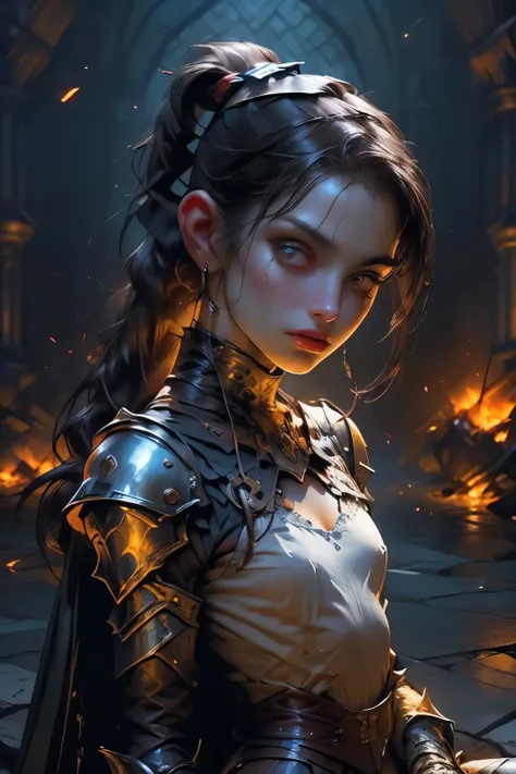 ((best quality)), ((masterpiece)), (detailed), perfect face (((mastepiece, of the highest quality, super detailed))), photorealistic, (heroic composition), (front facing), ((((Highly detailed face)))), small thin nose, Small thin lips mouth, (((Very sharp ...