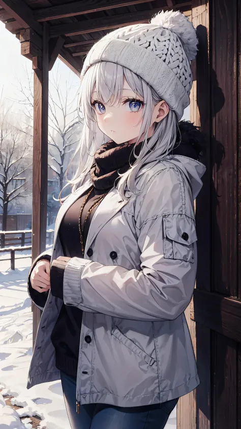 girl in winter clothes