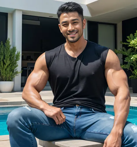 イケメンのアクション俳優