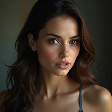 brunette woman