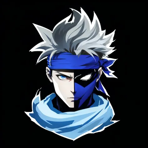 a close up of a person with a blue bandanna on, trigger anime artstyle, vector shaded anime, 2 d anime style, hero 2 d fanart artsation, anime style character, 2 d anime, high detailed face anime, epic anime style, high quality anime artstyle, stunning ani...